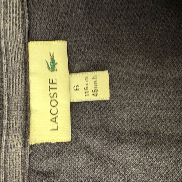 2 Kids Lacoste Blue short sleeved Polo Shirts - age 6 - Picture 5 of 6